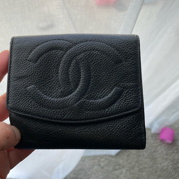 CHANEL Handbags - Chanel Black Caviar Bifold wallet